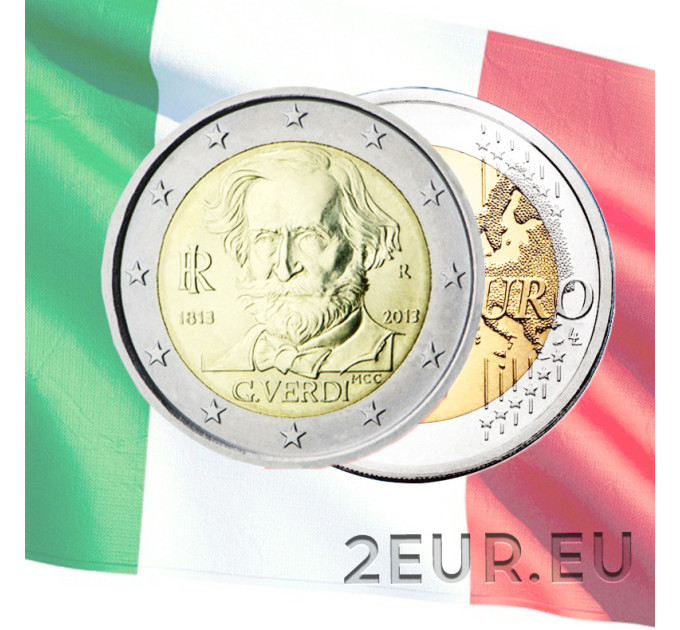 Itaalia 2 euro UNC 2013 – Giuseppe Verdi 200. sünniaastapäev