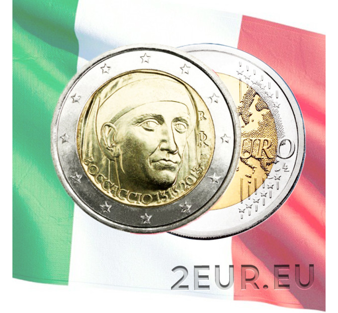 Itaalia 2 euro UNC 2013 – Giovanni Boccaccio 700. sünniaastapäev