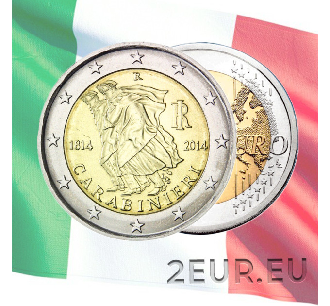 Itaalia 2 euro UNC 2014 – karabinjeeride 200. aastapäev