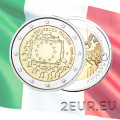Itaalia 2 euro UNC 2015 - ELi lipu 30. aastapäev
