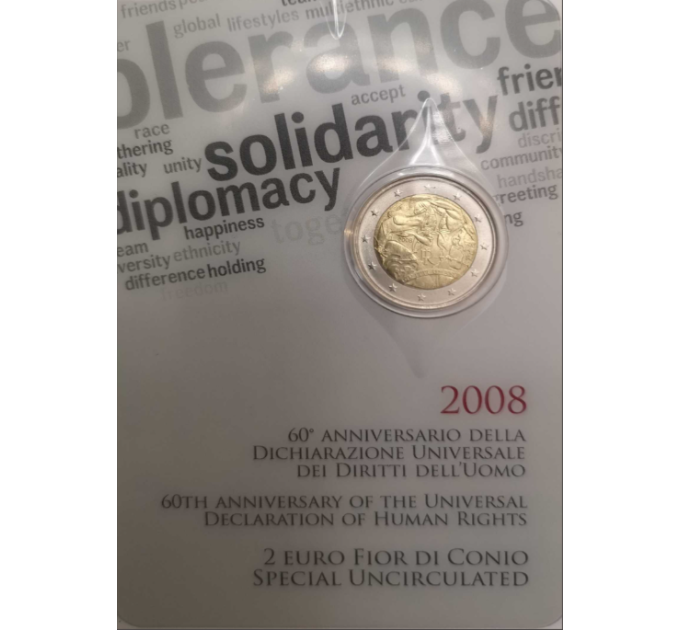 Itaalia 2 euro BU 2008 – INIMÕIGUSED