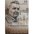 Itaalia 2 euro BU 2012 – 100 AASTAT GIOVANNI PASCOLI SURMAST