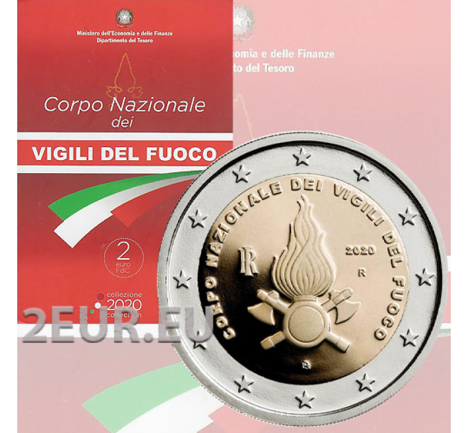 Italy 2 euro BU 2020 - 80th anniversary of the founding of the National Fire Corps