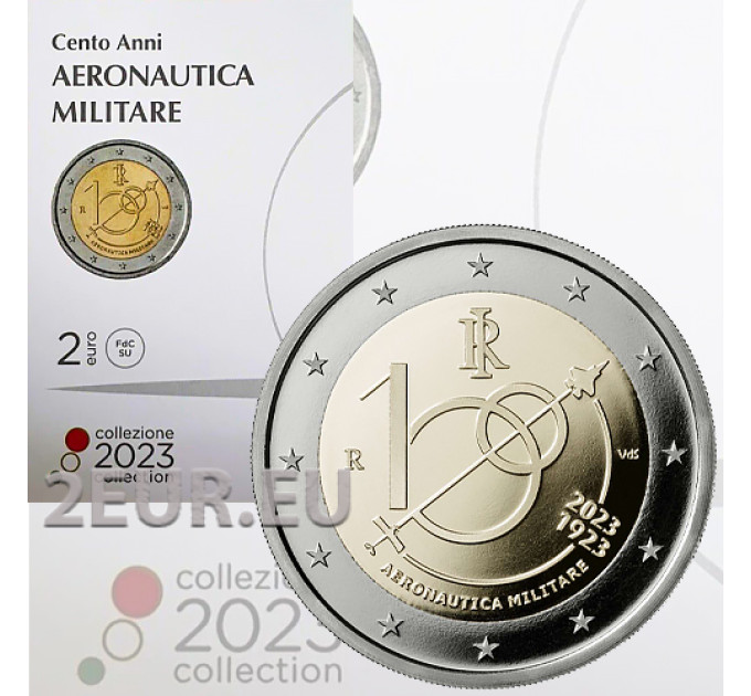 Itaalia 2 euro BU 2023 – 100 aastat Itaalia õhuvägedest