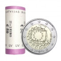 Läti 2 eurot UNC rulli 2015 – 30 aastat ELi lippu