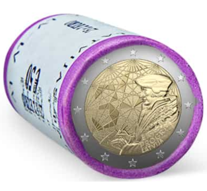 Läti 2 eurot UNC rulli 2022 – 35 aastat Erasmust