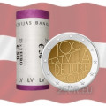 Läti 2 eurot UNC rulli 2021 – Läti de iure 100