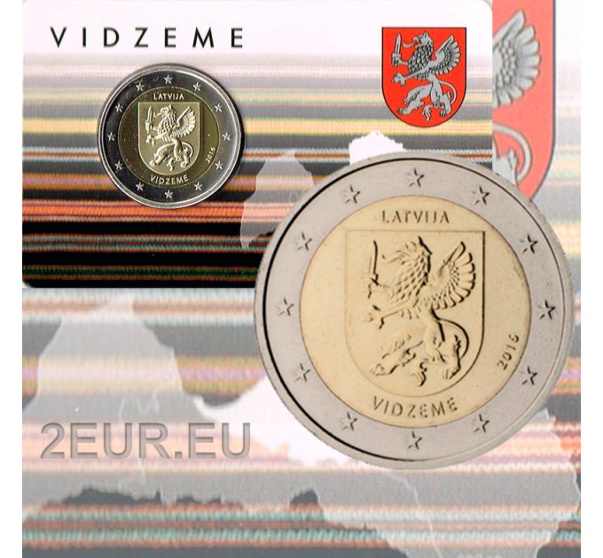 Läti 2 eurot BU 2016 - Vidzeme