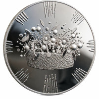 Latvia 5 euro silver proof 2026 - Bridal Crown