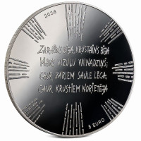 Latvia 5 euro silver proof 2026 - Bridal Crown