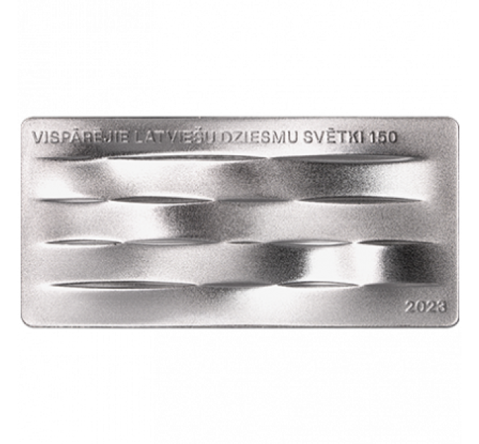 Läti 5 euro hõbe proof 2023 - Laul on vaimustav