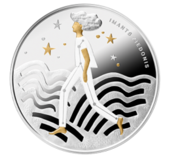 Läti 5 euro hõbe proof 2023 - Imants Ziedonis - Stardus