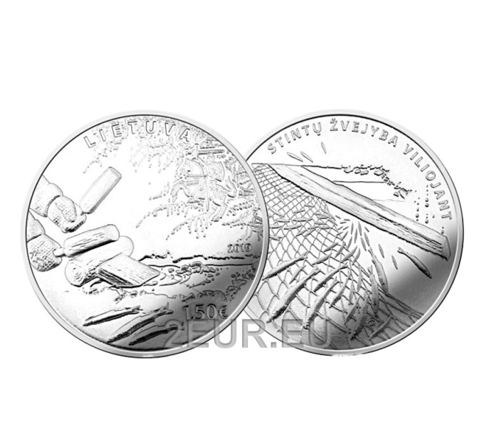 Leedu 1,5 eurot UNC 2019 – Smelt Fishing by Attracting