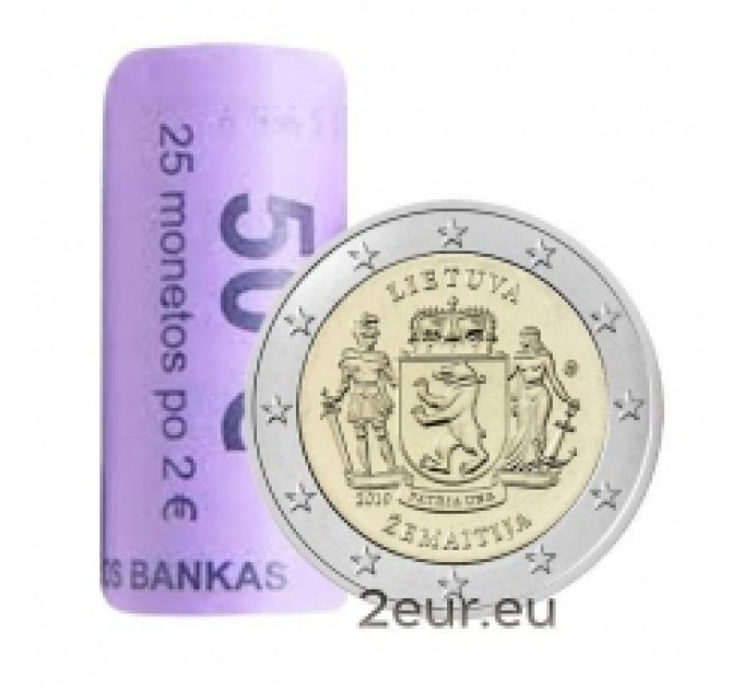 Leedu 2 eurot UNC rulli 2019 – Žemaitija