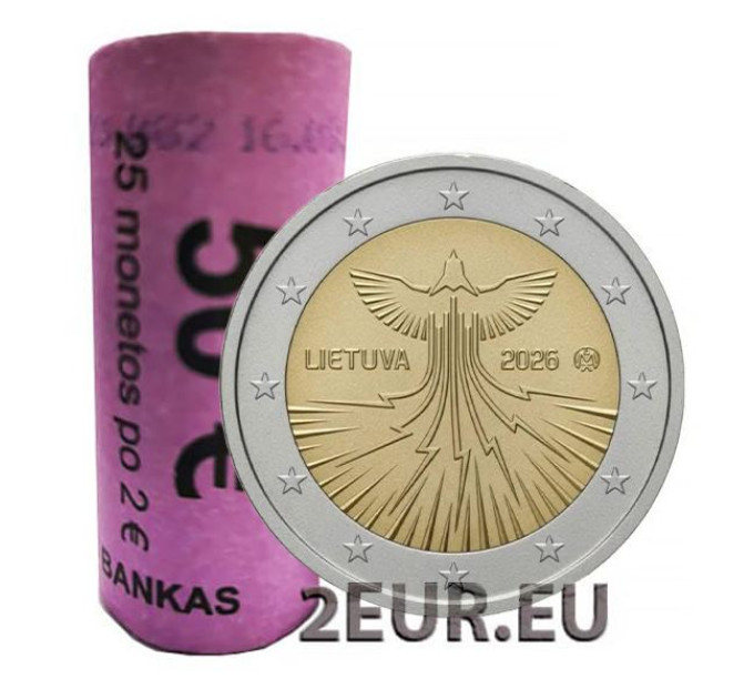 Leedu 2 eurot UNC rulli 2026 – Leedu energiasõltumatus
