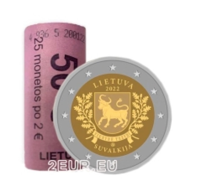 Leedu 2 eurot UNC rulli 2022 – Suvalkija