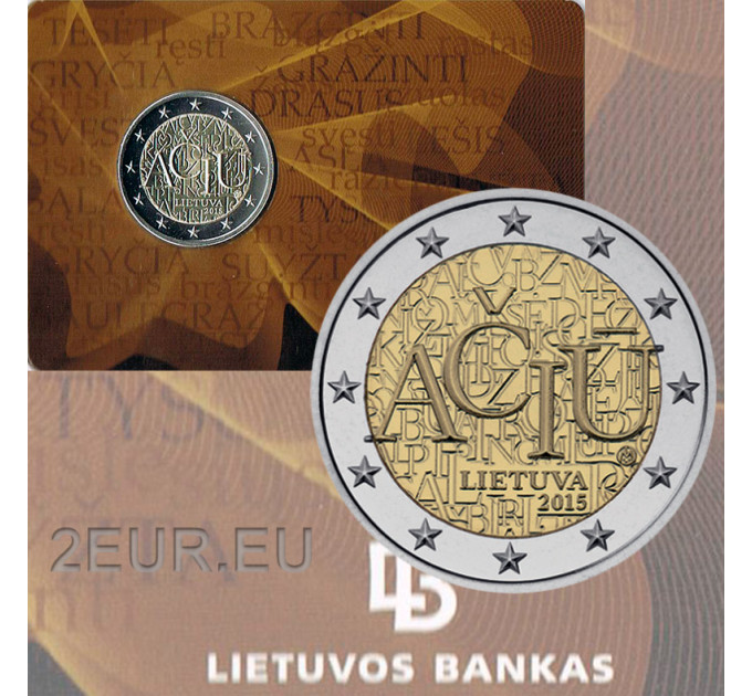 Leedu 2 eurot BU 2015 - Leedu keel  