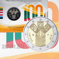 Lithuania 2 euro BU 2018 - 100 Years of Independence of the Baltic States  