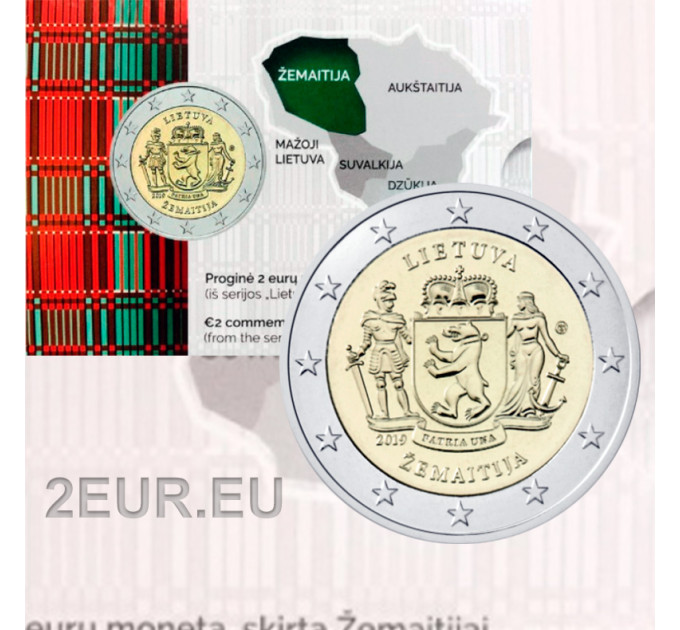 Leedu 2 eurot BU 2019 - Žemaitija 