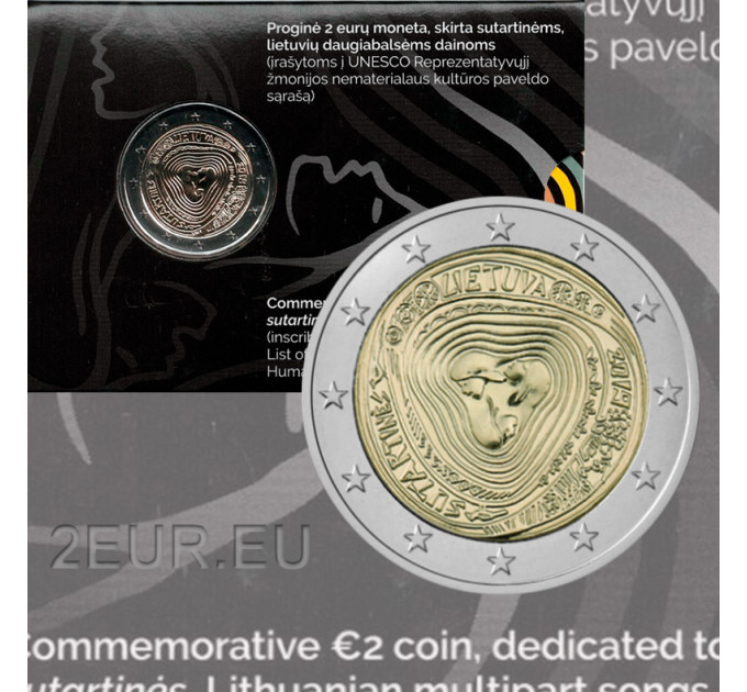 Leedu 2 eurot BU 2019 - Sutartines 