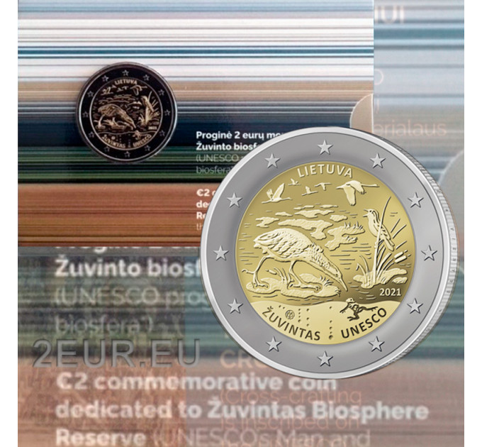 Leedu 2 eurot BU 2021 - Žuvintase biosfäärikaitseala 