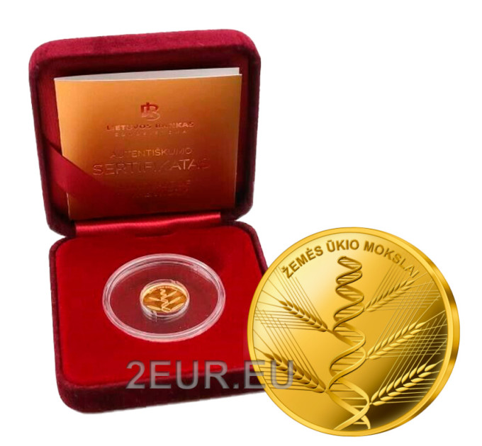 Leedu 5€ kulla proof 2020 - Põllumajandusteadused