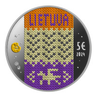 Lithuania 5 euro silver proof 2024 - Twelve brothers