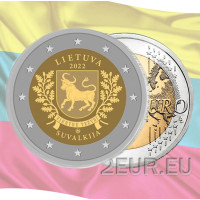 Литва 2 евро UNC 2022 - Suvalkija