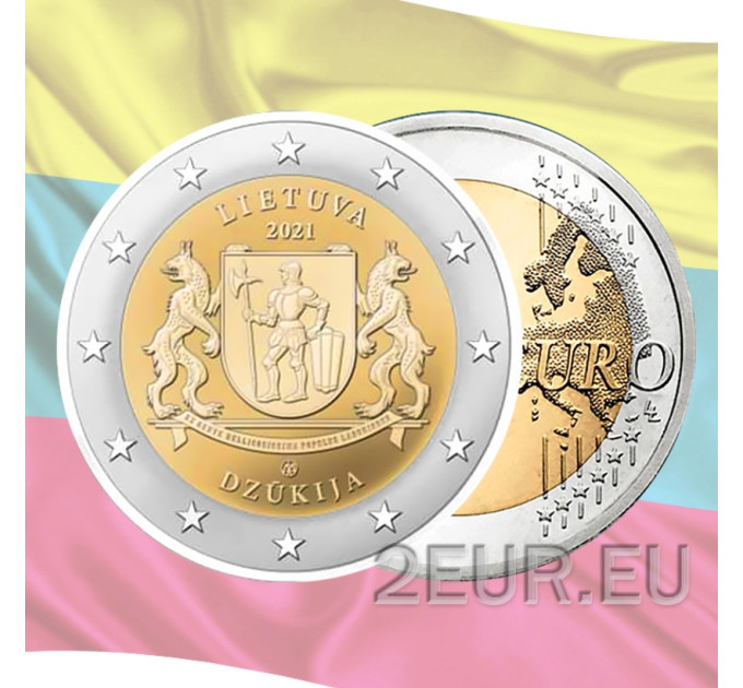 Lithuania 2 euro UNC 2021 - Dzūkija