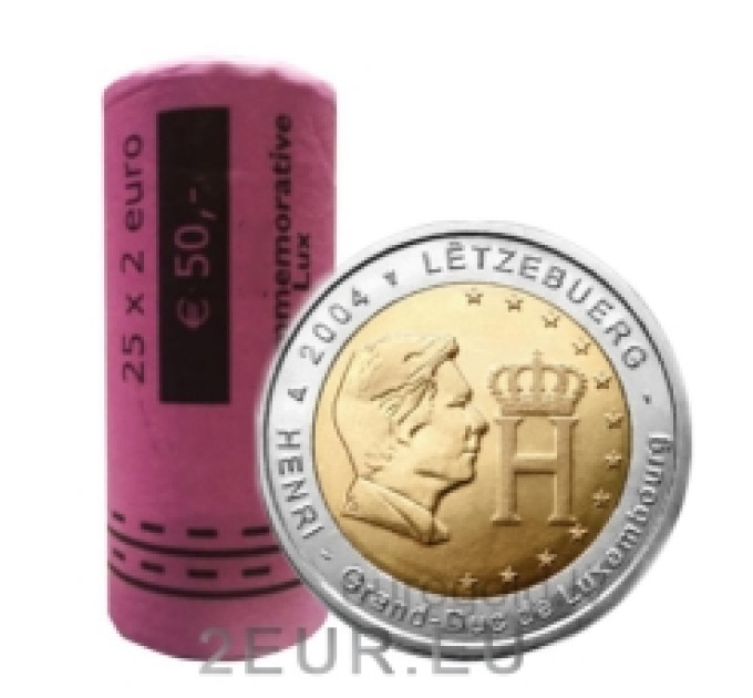 Luksemburg 2 eurot UNC rulli 2004 – Suurhertsog Henri