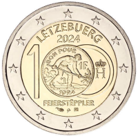 Luxembourg 2 euro UNC 2024 - 100th Anniversary of the Introduction of Luxembourg Franc 
