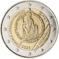 Luxembourg 2 euro UNC 2026 - 40TH ANNIVERSARY OF THE AWARDING OF THE INTERNATIONAL CHARLEMAGNE PRIZE TO THE LUXEMBOURGISH PEOPLE