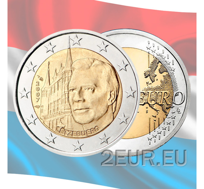 Luksemburg 2 eurot UNC 2007 – Suurhertsogi palee