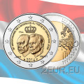 Luksemburg 2 eurot UNC 2014 – suurhertsog Jeani troonile astumise 50. aastapäev