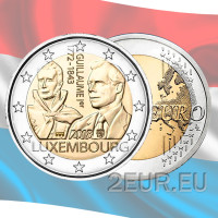 Luxembourg 2 euro UNC 2018 - 175th Anniversary of the Death of the Grand Duke Guillaume I