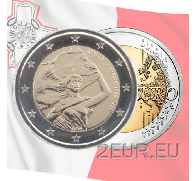 Malta 2 eurot UNC 2014 – Iseseisvus 1964