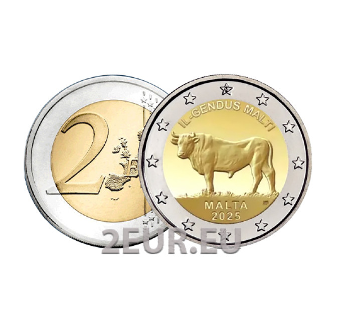 Malta 2 eurot UNC 2025 – Malta pull