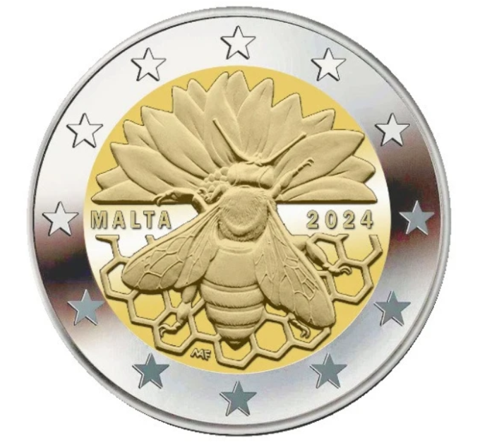 Malta 2 eurot UNC 2024 – Malta mesilane