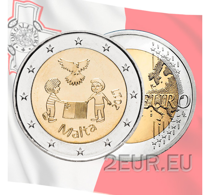Malta 2 eurot UNC 2017 – Solidaarsus ja rahu