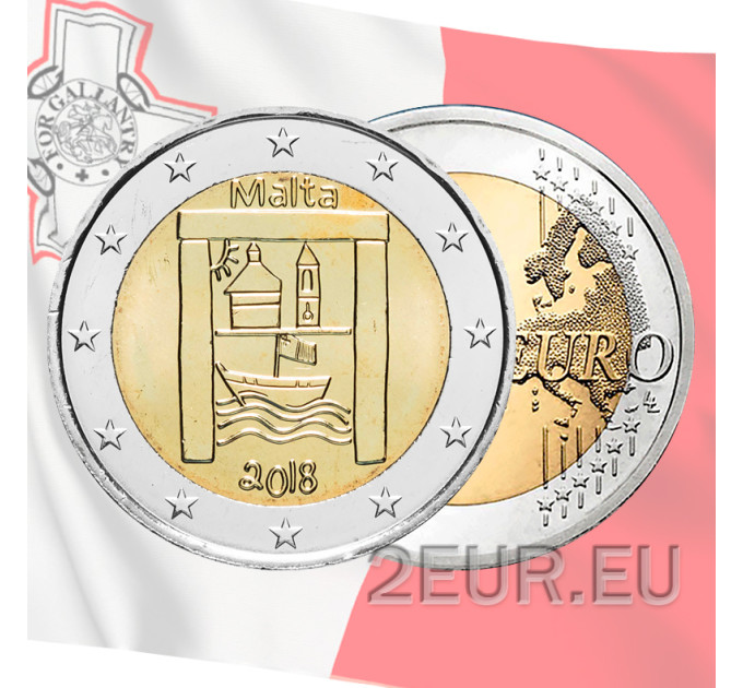 Malta 2 eurot UNC 2018 - Kultuuripärand