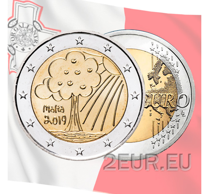 Malta 2 eurot UNC 2019 – Loodus ja keskkond