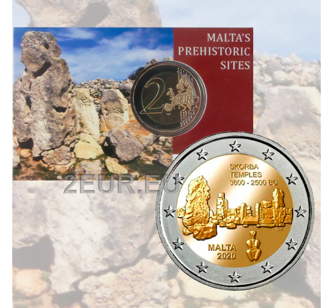 Malta 2 eurot BU 2020 – Skorba templid