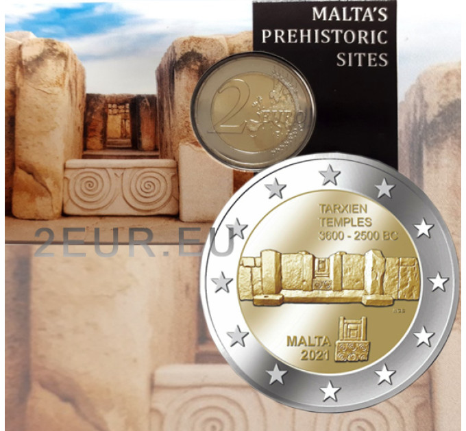 Malta 2 eurot BU 2021 – Tarxieni tempel