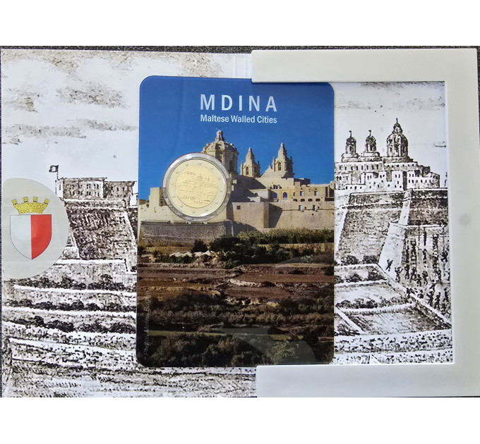 Malta 2 eurot BU 2025 – Mdina ajalooline linn