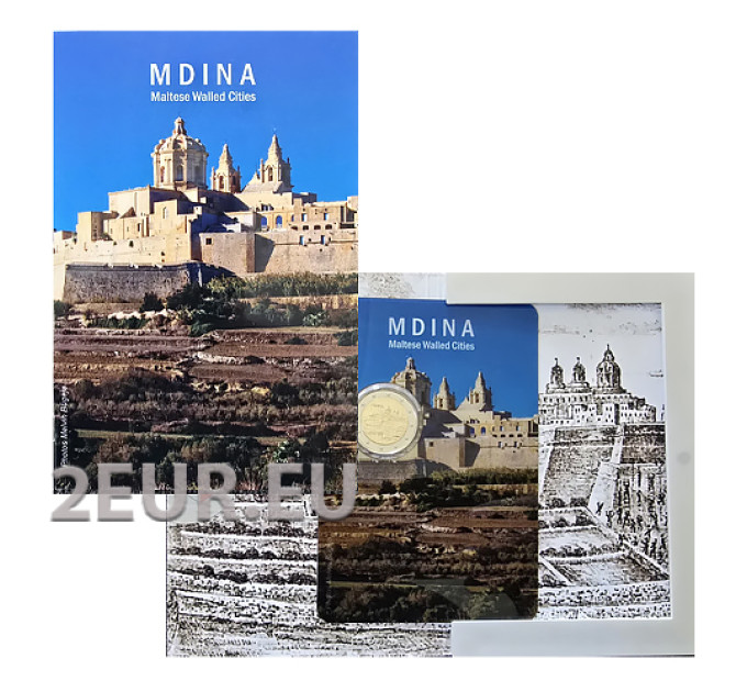 Malta 2 eurot BU 2025 – Mdina ajalooline linn
