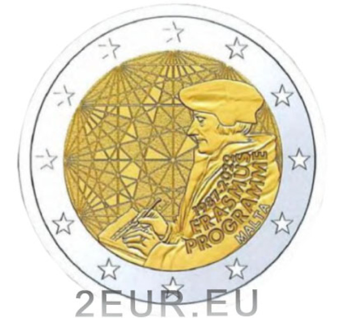 Malta 2 eurot UNC 2022 – 35 aastat Erasmust