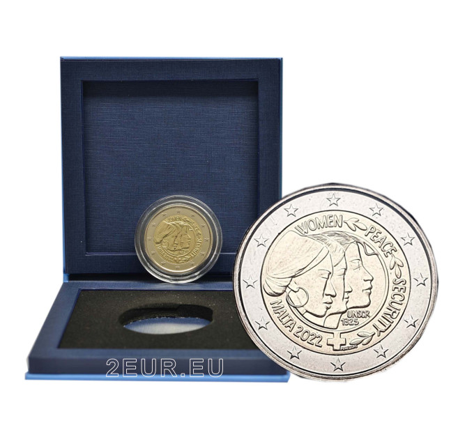 Malta 2 euro proof  2022 - UN Security Council Resolution 1325 - Peace and Security for Women 