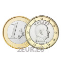 Monaco 1 euro UNC 2022 – prints Albert II
