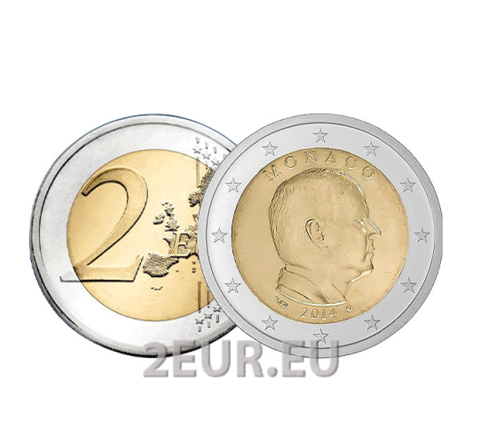 Monaco 2 euro UNC 2014 - Prince Albert II