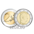 Monaco 2 eurot UNC 2020 – prints Albert II